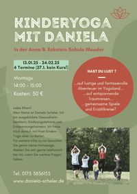 Kinderyoga mit Daniela an der Grundschule Meeder